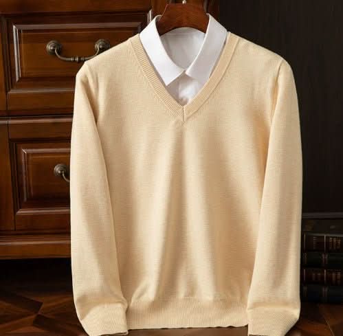 Knitted Sweater V - neck Men's Pullover Base Shirt - Eshtree