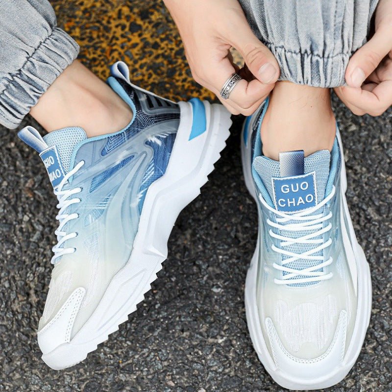 Lace - up Dad Shoes Fashion Thick - soled Sports Shoes Casual Breathable Sneakers For Men - Eshtree