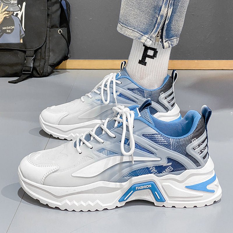 Lace - up Dad Shoes Fashion Thick - soled Sports Shoes Casual Breathable Sneakers For Men - Eshtree