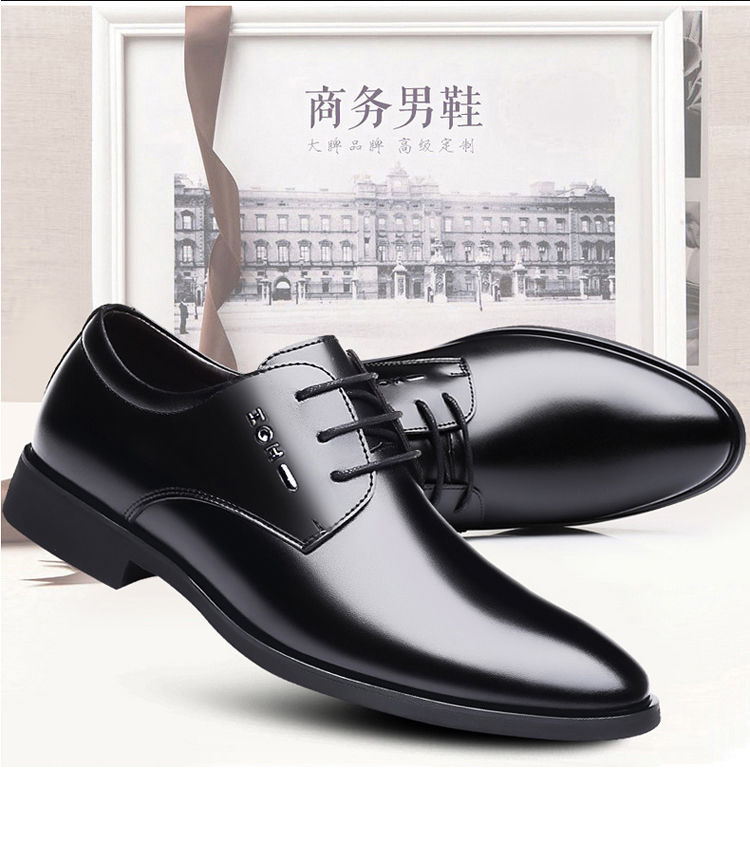 Large Size Men's Leather Shoes Business Suit Korean Version - Eshtree