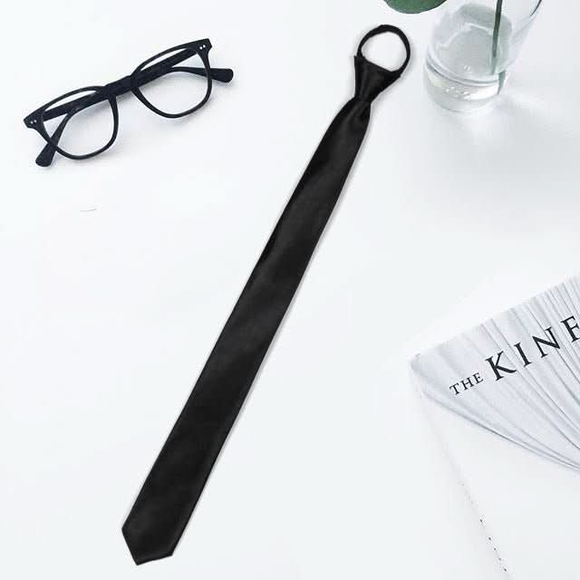 Lazy Zip Tie Men's Business Formal Shirt Accessories Narrow - Eshtree