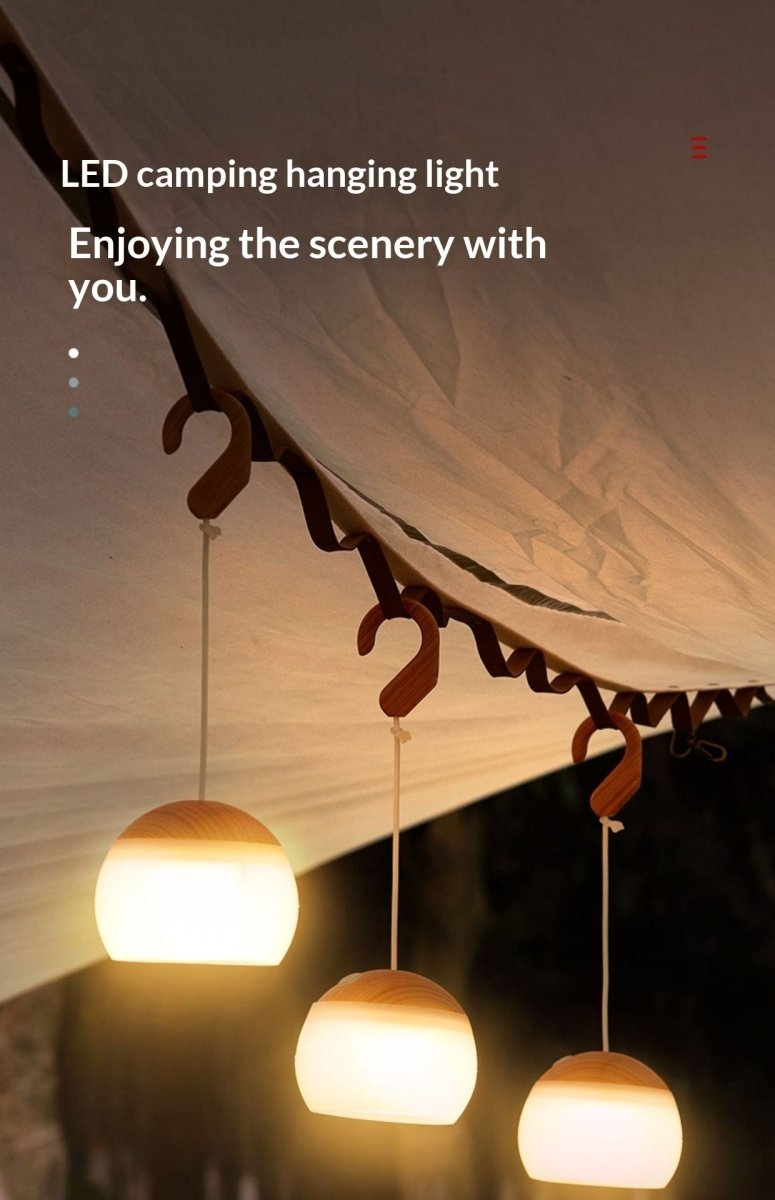 LED Rechargeable Camping Outdoor Campsite Long - Lasting Lighting Dimmable Tent Lamp - Eshtree