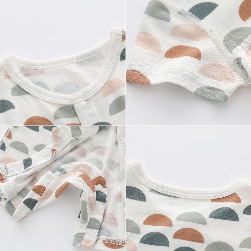 Light And Soft Bamboo Fiber Baby Jumpsuit Floral Animal Cute Print Spring Autumn Newborn Clothes Unisex Long Sleeve Baby Rompers For Boys Girls - Eshtree