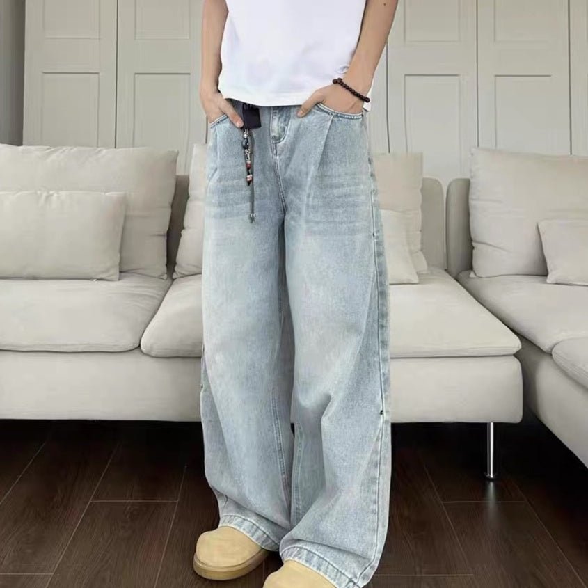 Light - blue Washed - in - wash - and - wear Jeans For Men That Go With Everything - Eshtree