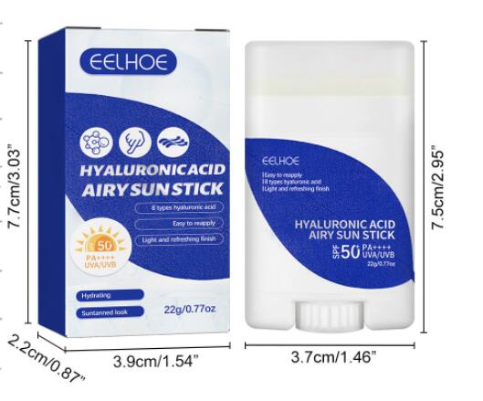 Lightweight Freshing And Moistrurizing Waterproof SPF50 Hyaluronic Acid Sun Block Stick - Eshtree
