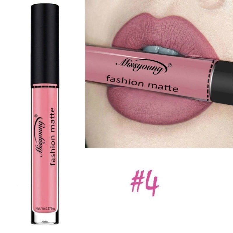Lip Gloss Liquid Lipstick Non - Stick Cup Matte Makeup Llipstick - Eshtree