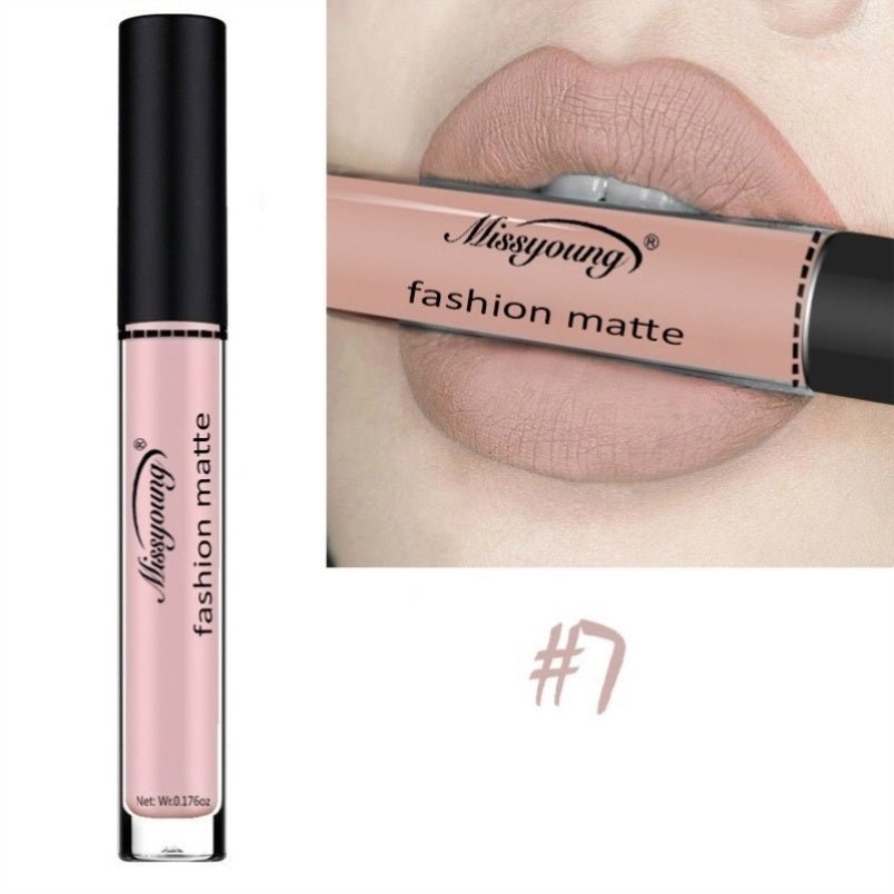 Lip Gloss Liquid Lipstick Non - Stick Cup Matte Makeup Llipstick - Eshtree
