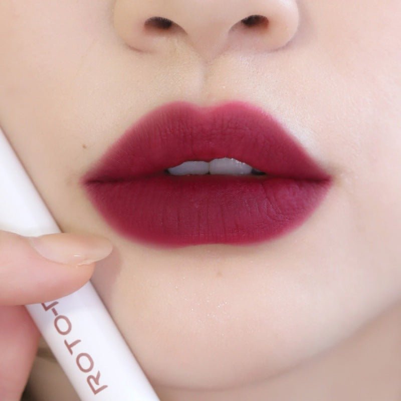 Lip Lacquer ROTO Matte Air Bear Lip Mud Lip Gloss Lipstick Makeup Female No Stain On Cup - Eshtree