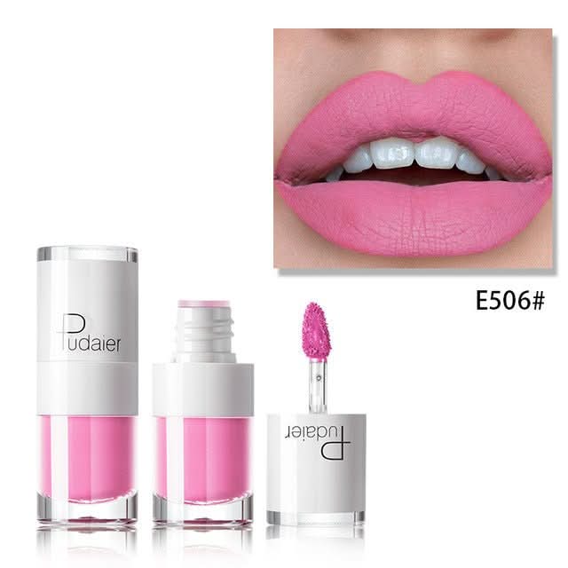 Lipstick 16 color white bottle matte lip gloss lasting moisturizing - Eshtree
