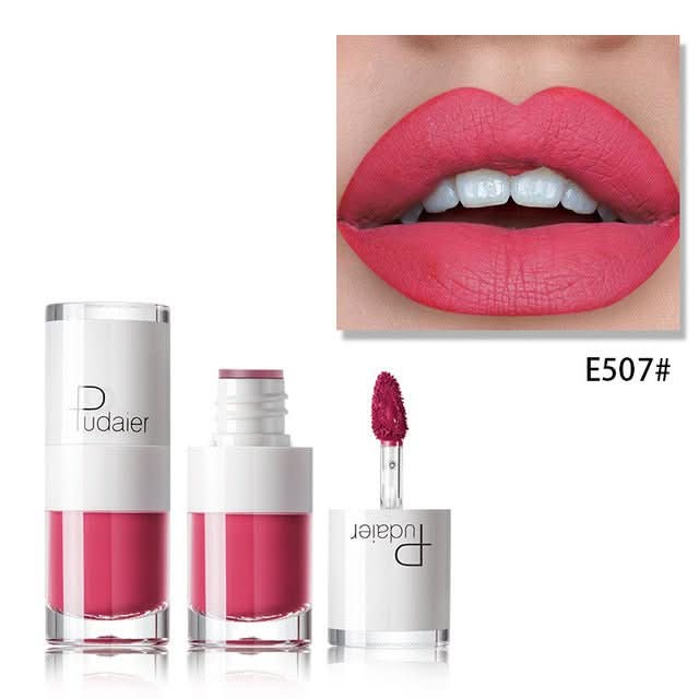 Lipstick 16 color white bottle matte lip gloss lasting moisturizing - Eshtree