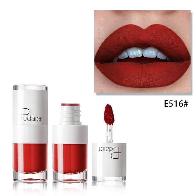 Lipstick 16 color white bottle matte lip gloss lasting moisturizing - Eshtree