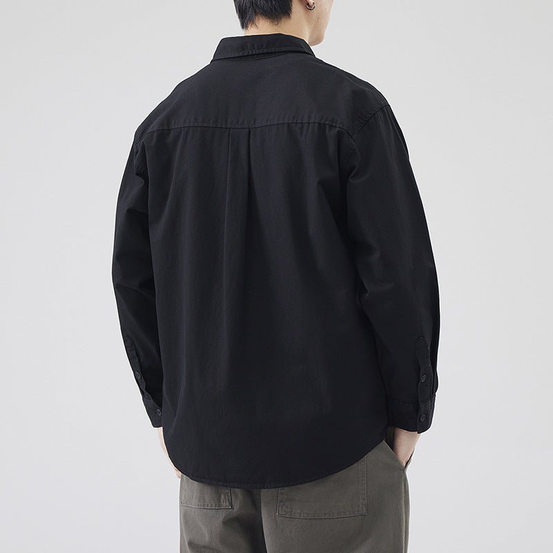 LKTM Men's American - style Heavy Cotton Long - sleeved Shirt - Eshtree