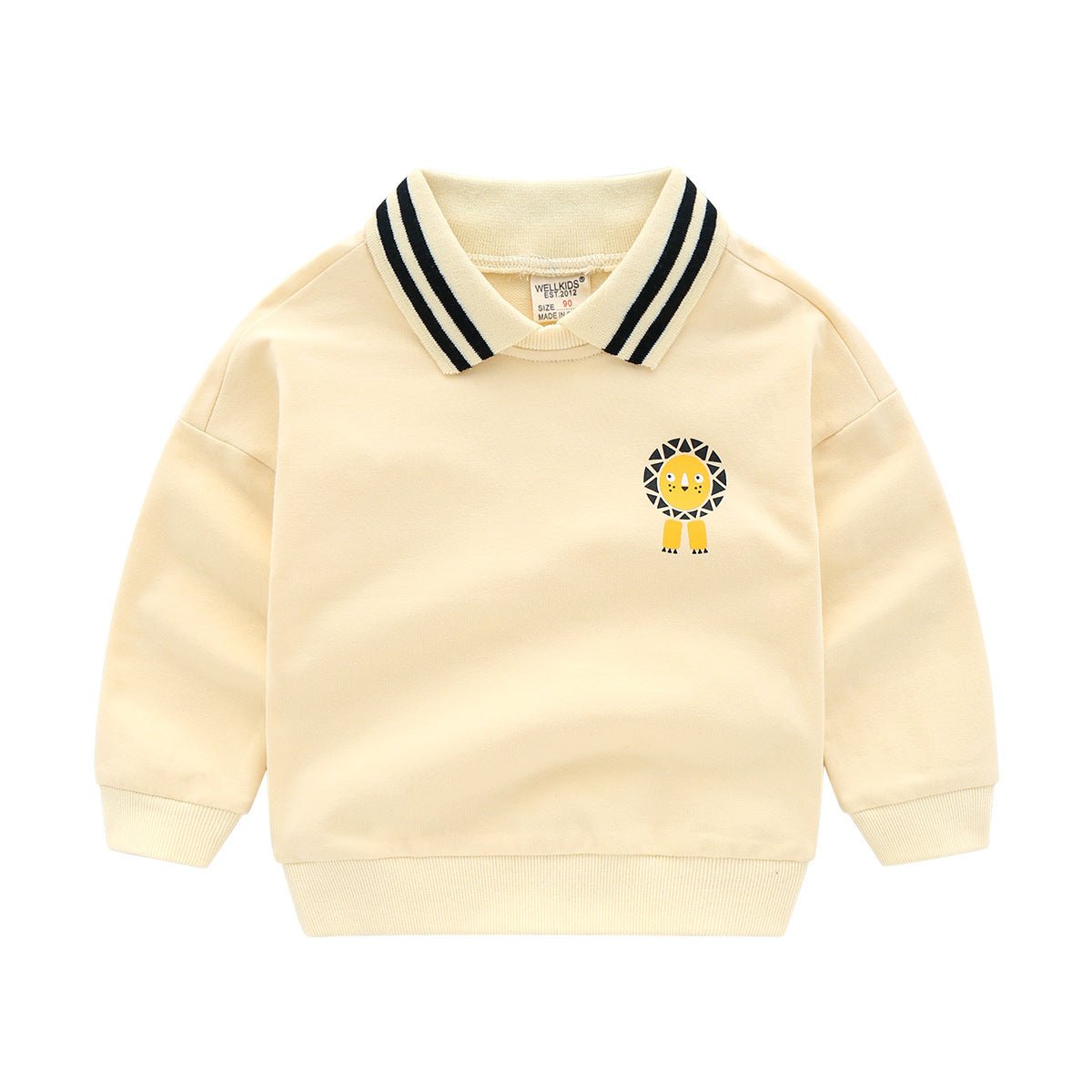 Long - Sleeved Children's Cartoon Striped Pullover Children's Casual Jacket - Eshtree