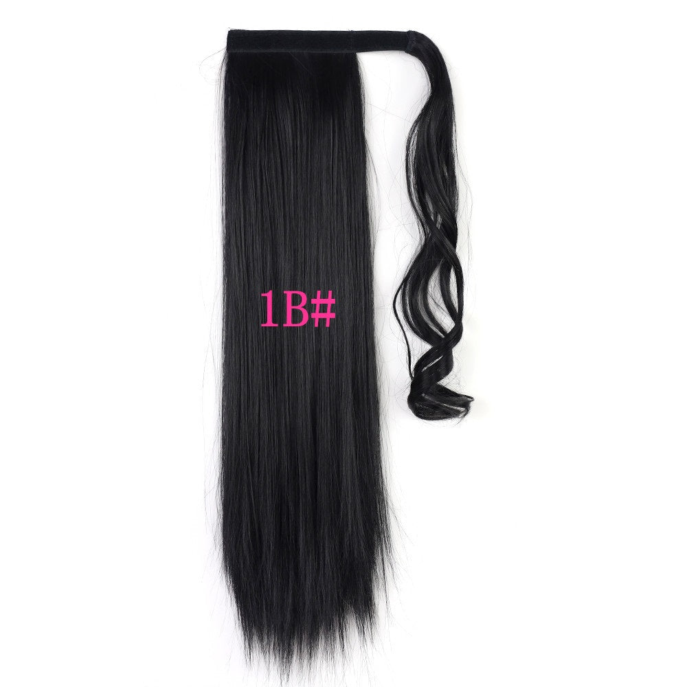 Long Straight Wrap Around Clip In Ponytail Hair Extension Heat Resistant Synthetic Tail Fake Hair - Eshtree