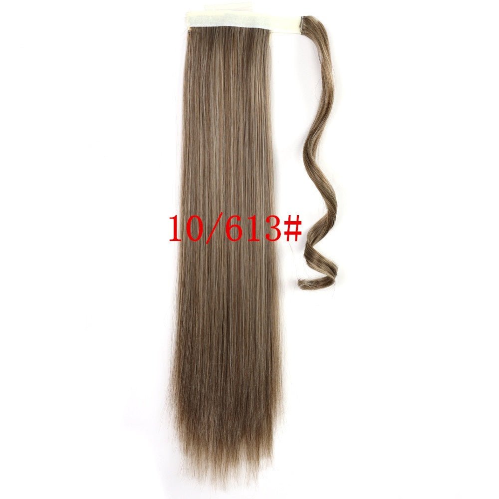 Long Straight Wrap Around Clip In Ponytail Hair Extension Heat Resistant Synthetic Tail Fake Hair - Eshtree