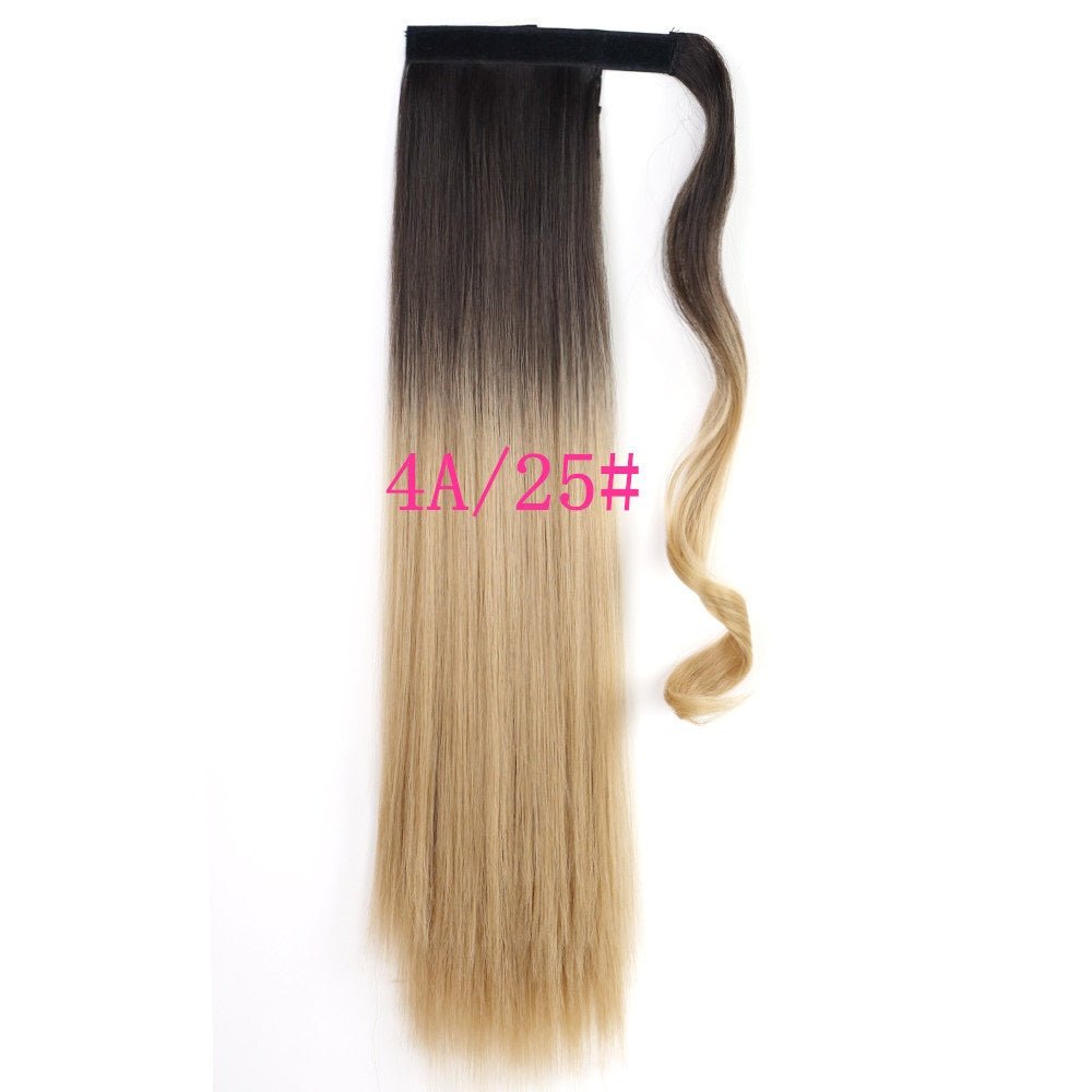 Long Straight Wrap Around Clip In Ponytail Hair Extension Heat Resistant Synthetic Tail Fake Hair - Eshtree