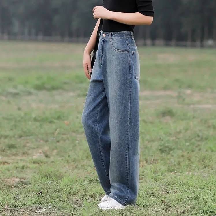 Loose All - matching Slimming Draping Wide Leg Trousers - Eshtree