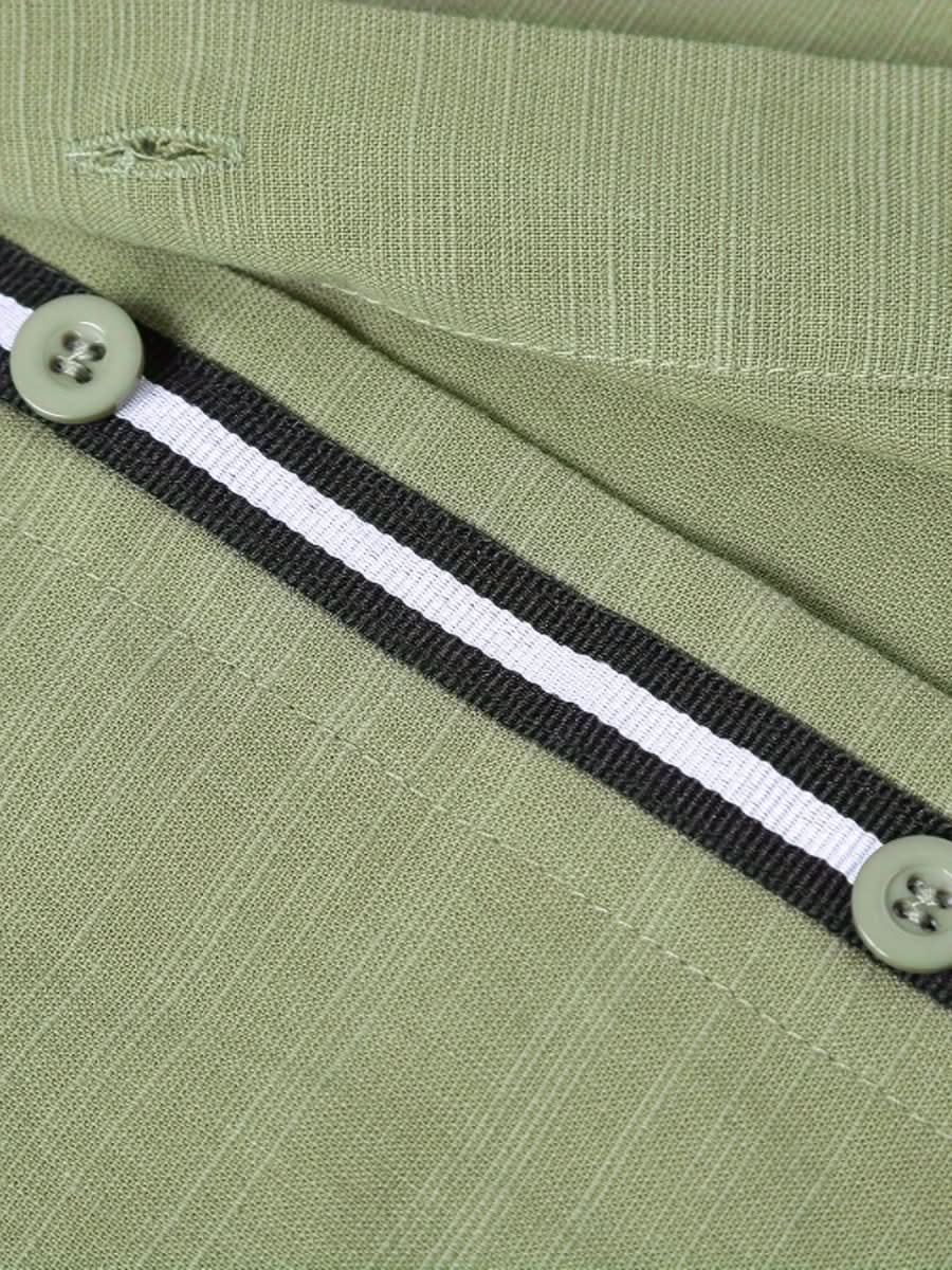 Loose Colored Lapel Long - sleeved Casual Men's Shirt For Teenagers - Eshtree