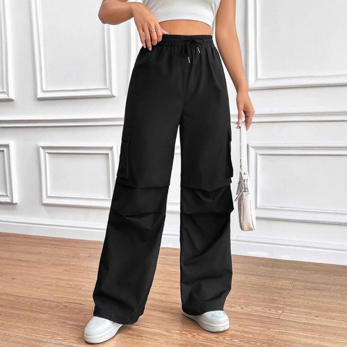 Loose - fitting Casual Workwear - style Commuter Pants For Women - Eshtree
