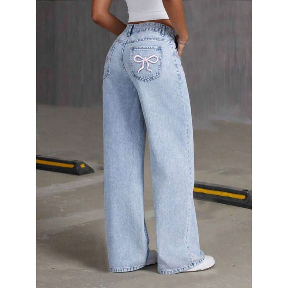 Loose Slimming Sense Of Design Wide Leg Mop Pants - Eshtree
