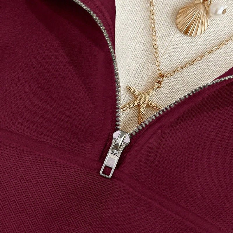 Loose Women's Fashion Hooded Fleece Sweater - Eshtree