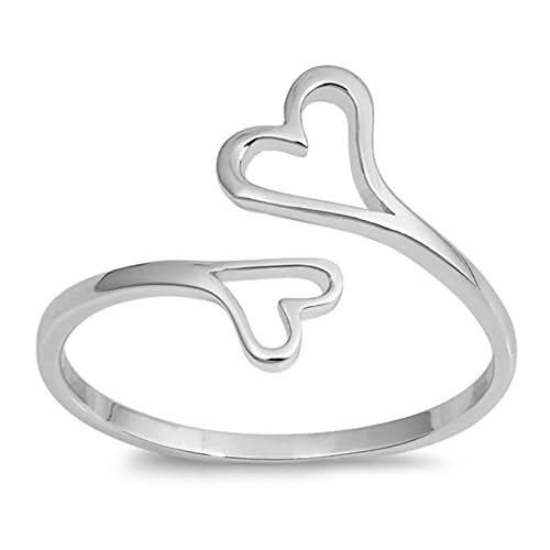 Love Hearttex lovers love Adjustable Ring Titanium Stainlessmen and women engaged in wholesale. - Eshtree
