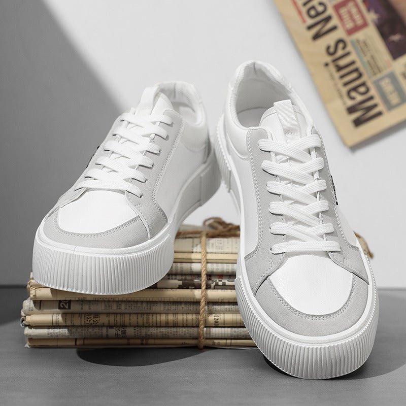 Low - top Trendy Men's Chunky - soled Casual Shoes With Color - blocking Design - Eshtree