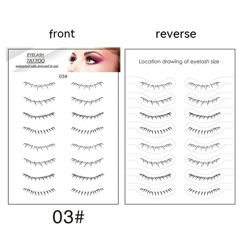 Lower Eyelashes Tattoo Sticker Disposable Waterproof - Eshtree