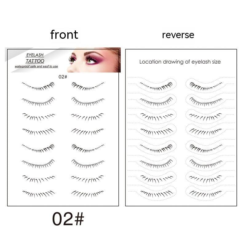 Lower Eyelashes Tattoo Sticker Disposable Waterproof - Eshtree