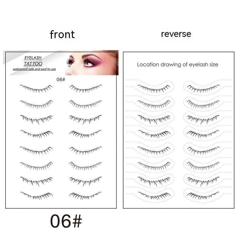 Lower Eyelashes Tattoo Sticker Disposable Waterproof - Eshtree