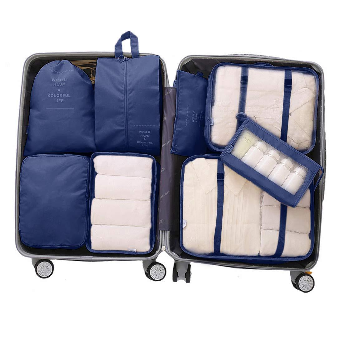 Luggage Clothes Organizer Eight - piece Set Storage - Eshtree