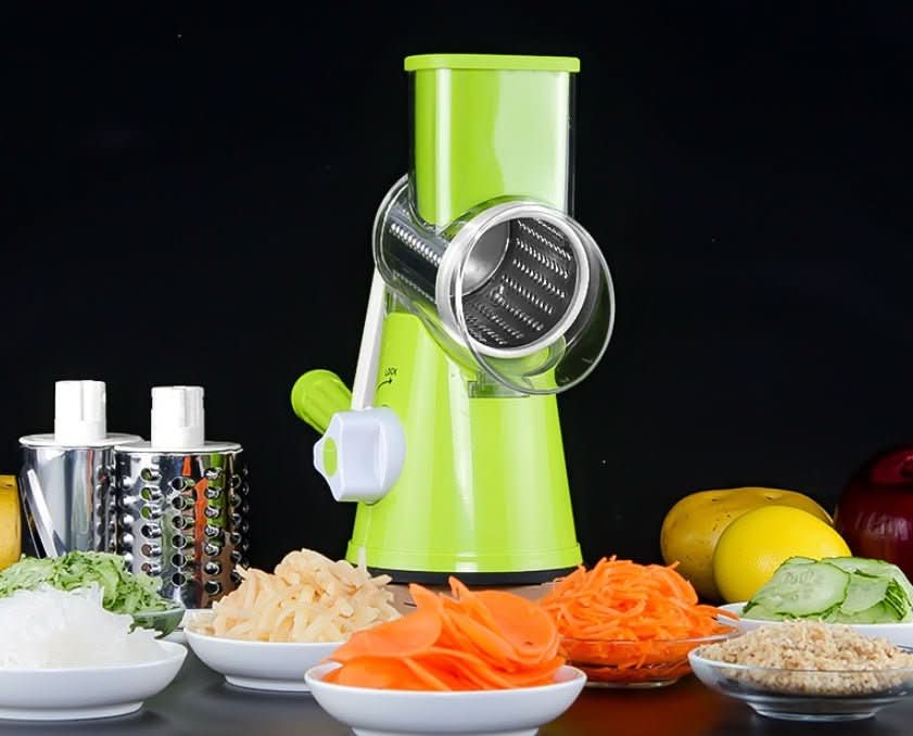 Manual Kitchen Accessories Multifunctional Round Mandoline Potato Slicer Vegetable Cutter Slicer Cheese Kitchen Gadgets - Eshtree