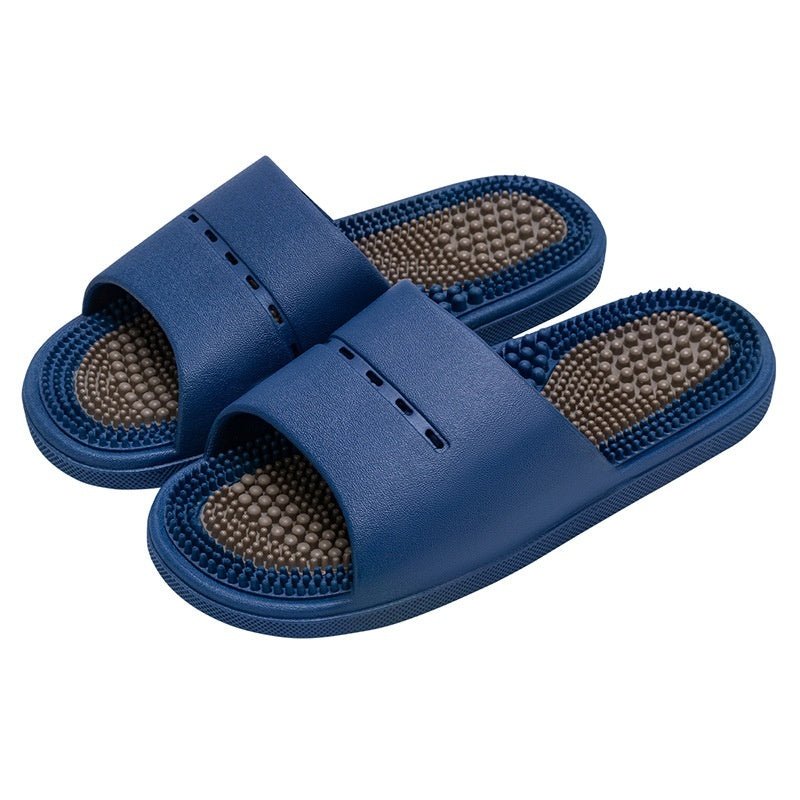 Massage Slippers For Men Summer Indoor Home And Bathroom Use Foot Acupressure Slippers With Non - slip Soles For Men - Eshtree