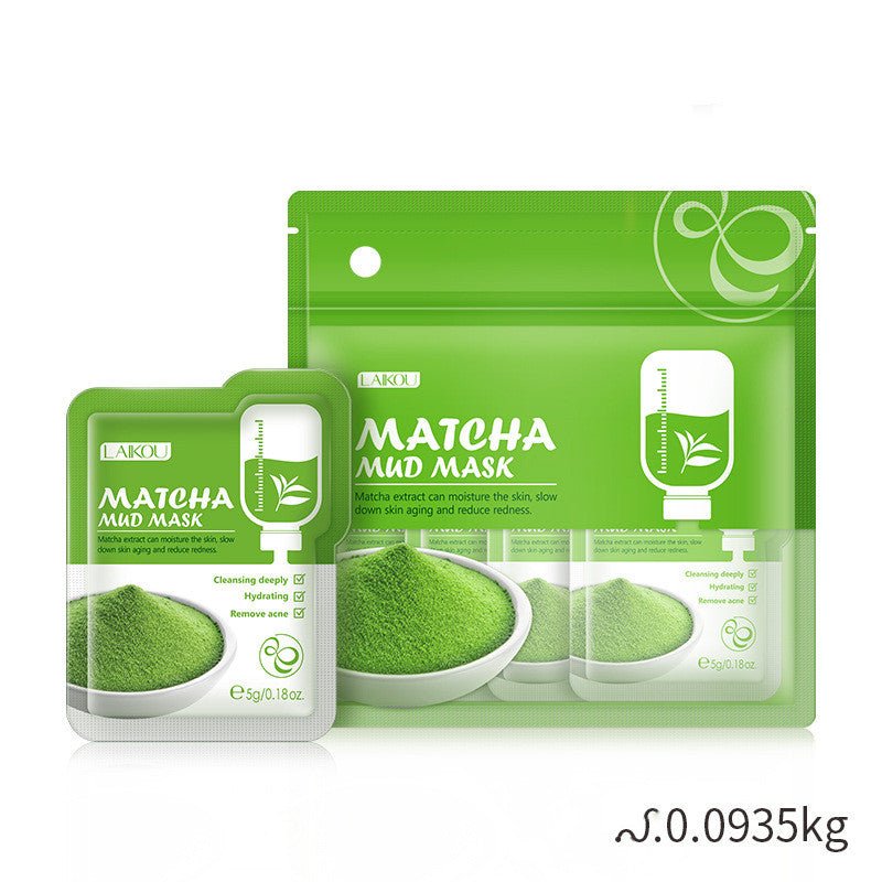 Matcha Green Clay Mask Pack 5g 12 packs, Moisturizing And Moisturizing - Eshtree