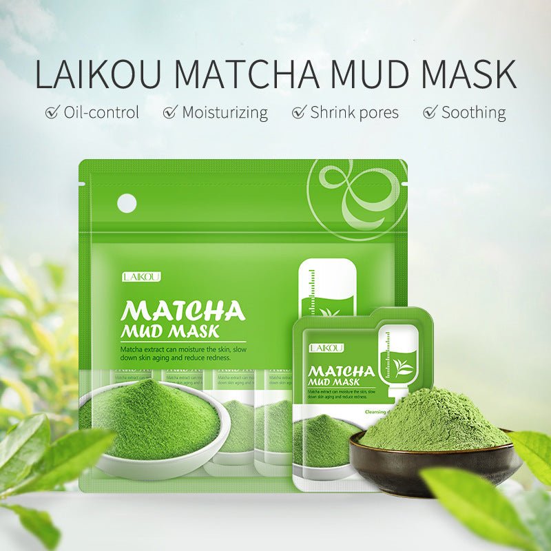 Matcha Green Clay Mask Pack 5g 12 packs, Moisturizing And Moisturizing - Eshtree