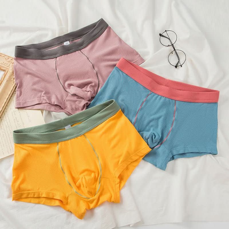 Men's Boxer Briefs Breathable Cotton Mid Waisted - Eshtree