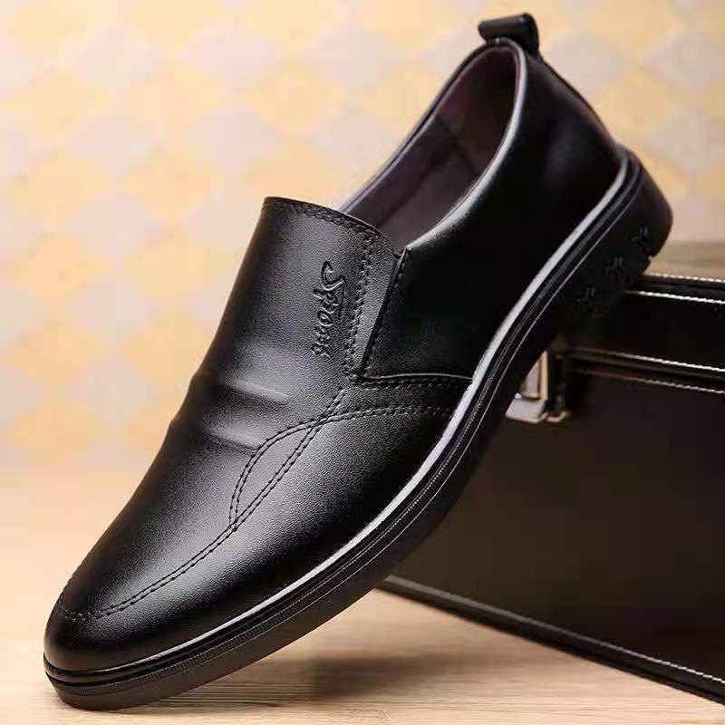 Mens Breathable Casual Business Leather Shoestrendy And Versatile - Eshtree