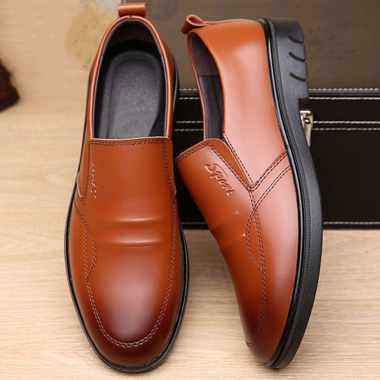 Mens Breathable Casual Business Leather Shoestrendy And Versatile - Eshtree