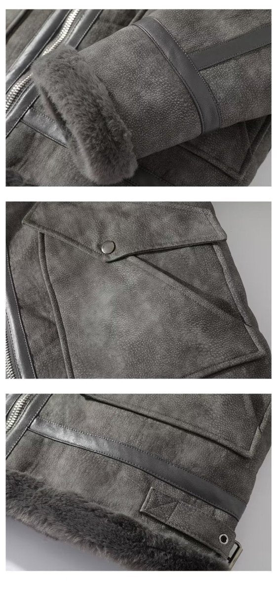 Men's Business Shirt Retro Berber Fleece Coat - Eshtree