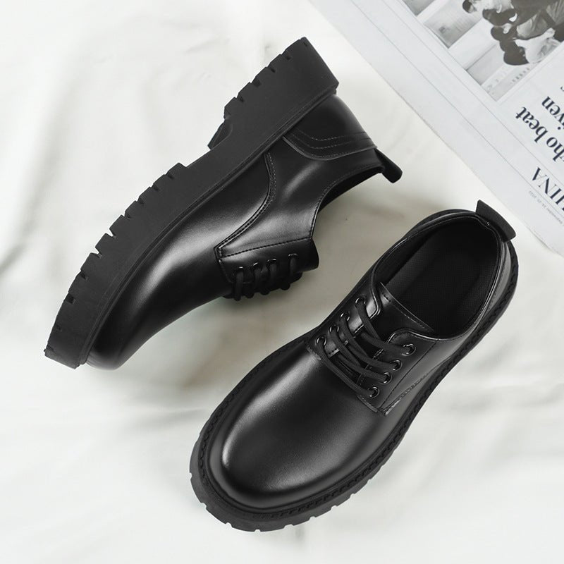 Mens Business Waterproof Black Leather Shoes - Eshtree