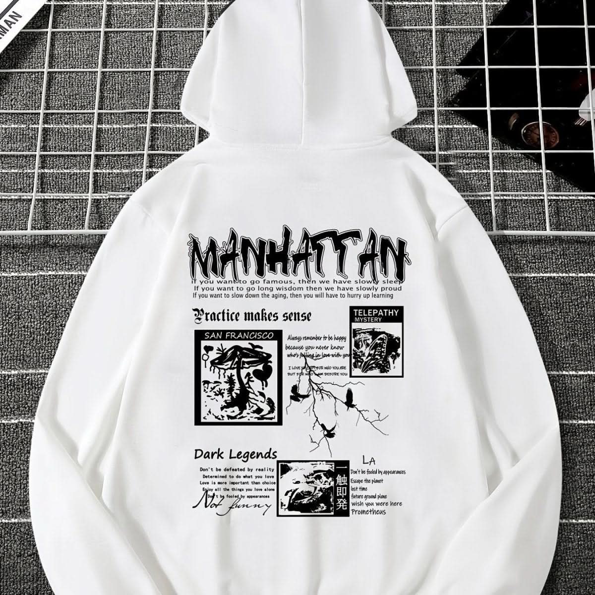 Men's Casual Drawstring Pocket Hoodie - Eshtree