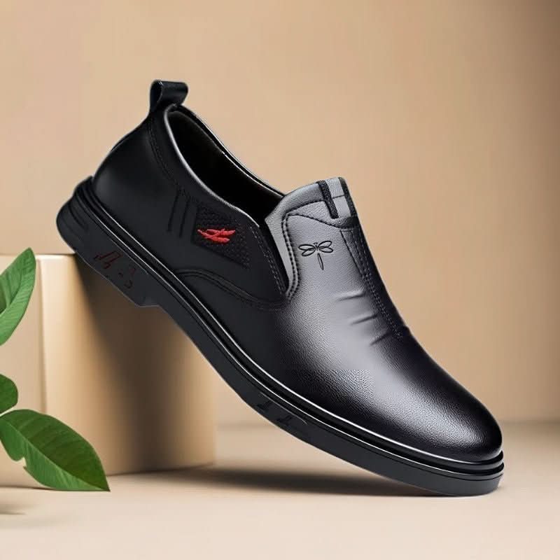 Men's Casual Leather Shoes Slip - on Soft Sole Soft Leather - Eshtree