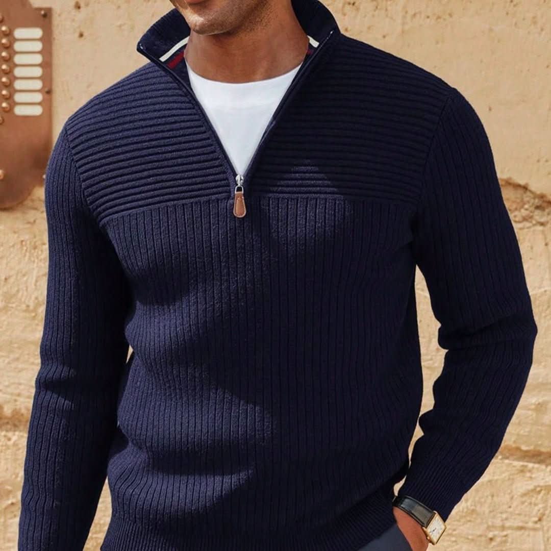 Men's Half - zip Stand - up Collar Sweater - Eshtree