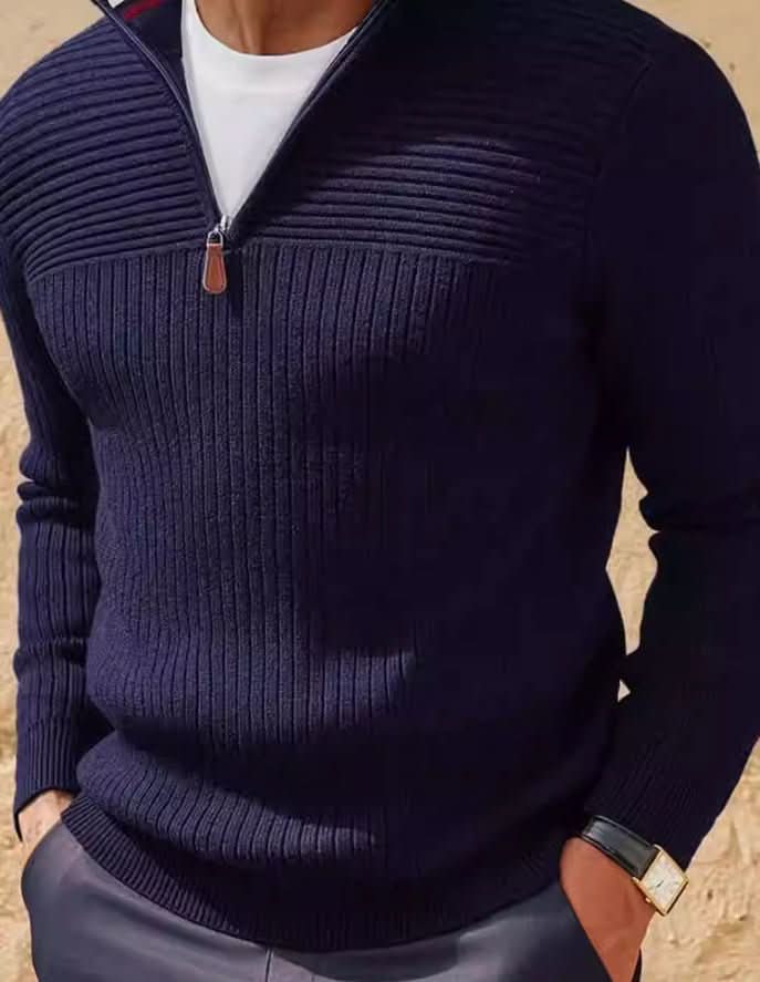 Men's Half - zip Stand - up Collar Sweater - Eshtree