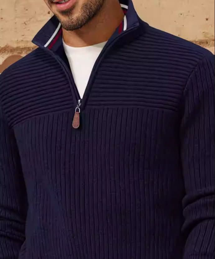 Men's Half - zip Stand - up Collar Sweater - Eshtree