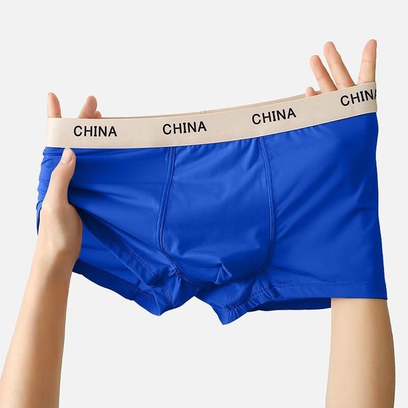 Men's Ice Silk Boxer Shorts Summer Thin Breathable Boxer - Eshtree