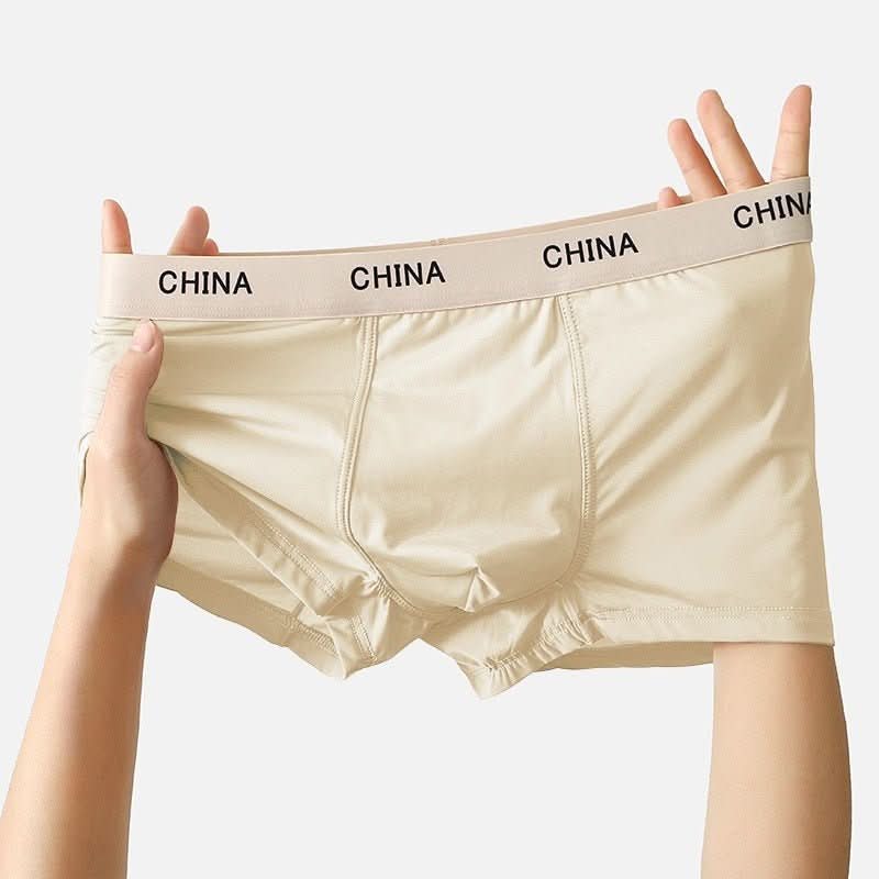 Men's Ice Silk Boxer Shorts Summer Thin Breathable Boxer - Eshtree