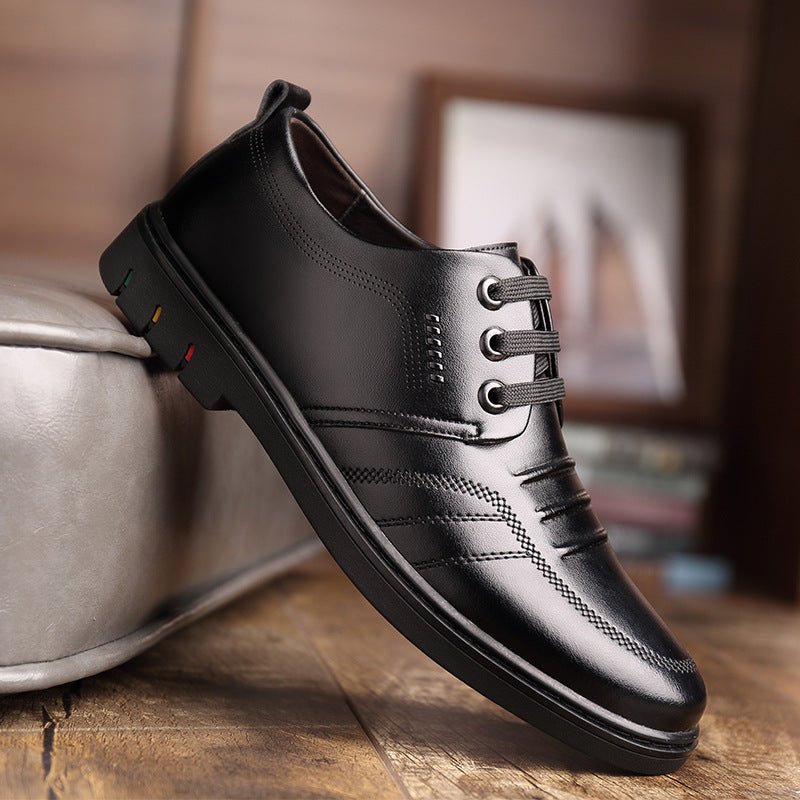 Men's Leather Shoes Fall Business Formal Wear Breathable Casual - Eshtree