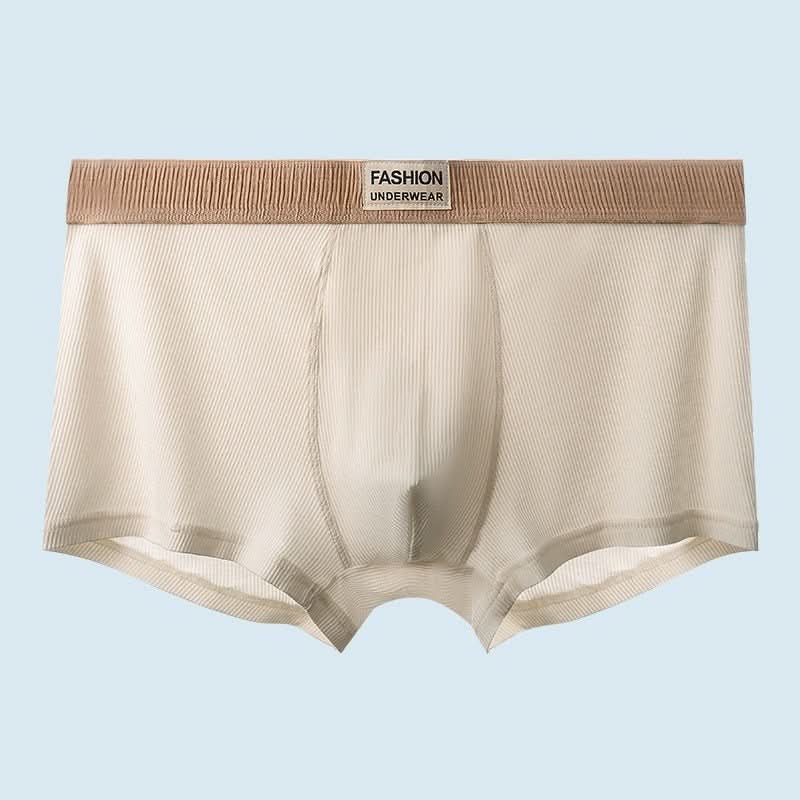 Men's Rib Simple Boxer Briefs Boxer Briefs Breathable And Comfortable - Eshtree