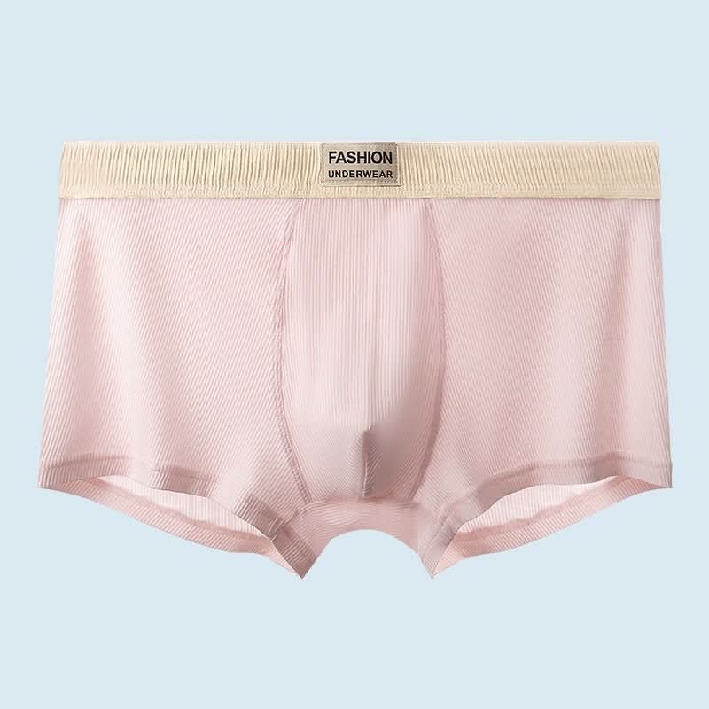 Men's Rib Simple Boxer Briefs Boxer Briefs Breathable And Comfortable - Eshtree